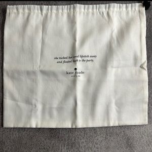 Kate Spade dust bag 12”x14”